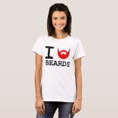 Ik hou van Beards T-shirt (Voorkant volledig)