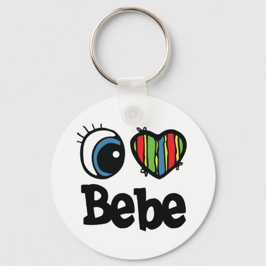 Ik hou van Bebe Sleutelhanger (Voorkant)