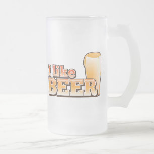 Ik hou van BEER-drink Matglas Bierpul