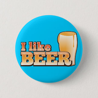 Ik hou van BEER-drink Ronde Button 5,7 Cm