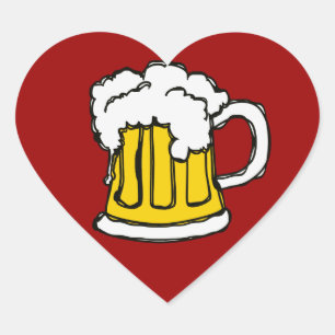 Ik hou van Beer! Hart Sticker