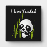 Ik hou van beer Pandas Panda met bamboe
