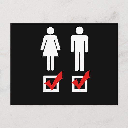 Ik hou van beide - briefkaart (Voorkant)