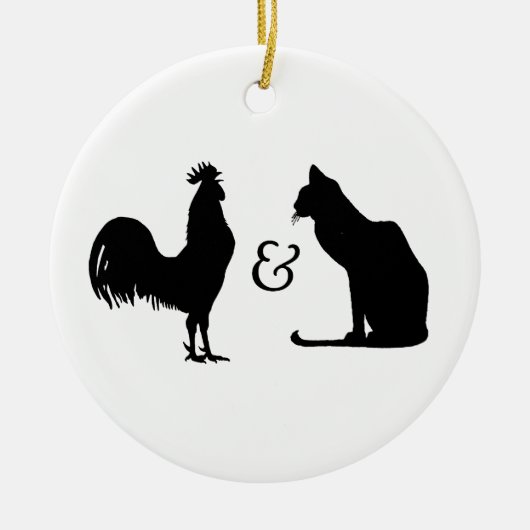 Ik hou van beide keramisch ornament (Voorkant)