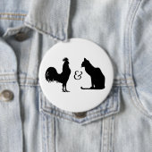 Ik hou van beide ronde button 4,0 cm (In situ)