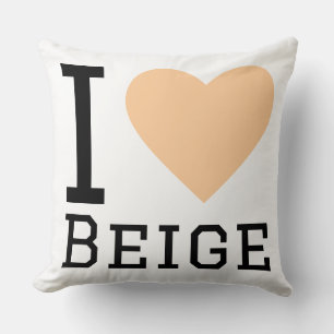 Ik hou van beige kussen