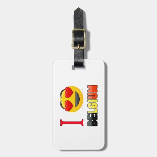 Ik hou van BELGIË. Bagagelabel (Voorkant verticaal)