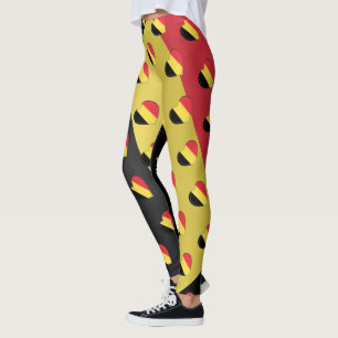 Ik hou van België, Belgische vlag, hartspatroon Leggings