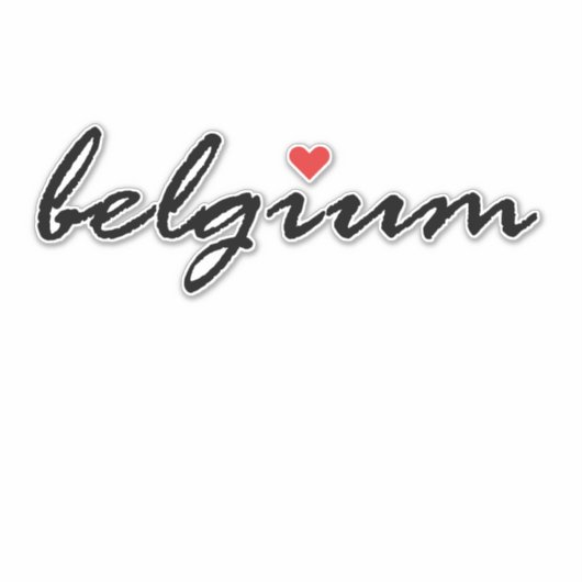 Ik hou van België Sticker (Voorkant)