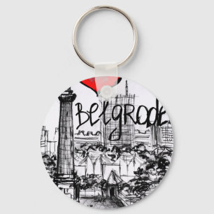 Ik hou van Belgrado Sleutelhanger
