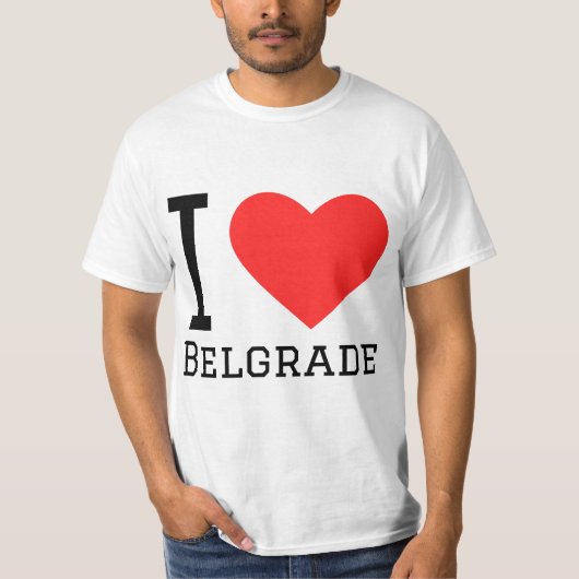 Ik hou van Belgrado T-shirt (Voorkant)
