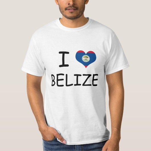 Ik hou van Belize Tee Shirt (Voorkant)