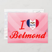 Ik hou van Belmond, Iowa Briefkaart (Voorkant / Achterkant)