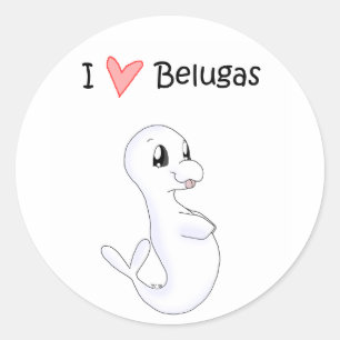 Ik hou van Belugas Sticker