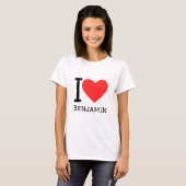 Ik hou van benjamin t-shirt (Voorkant volledig)
