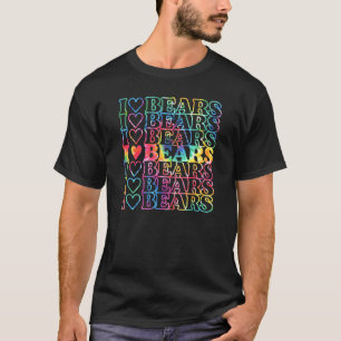 Ik hou van Beren die de kleurstof horen voor homep T-shirt