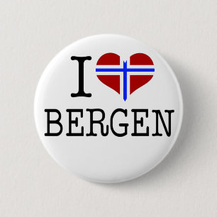 Ik hou van Bergen Ronde Button 5,7 Cm