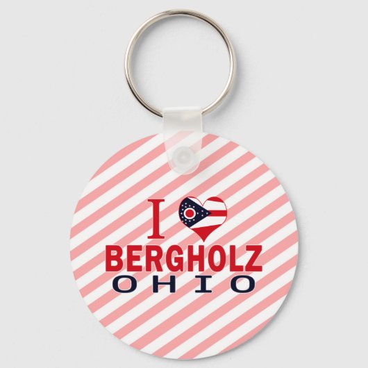 Ik hou van Bergholz, Ohio Sleutelhanger (Voorkant)