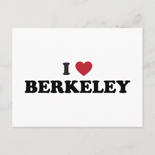 Ik hou van Berkeley California Briefkaart (Voorkant)