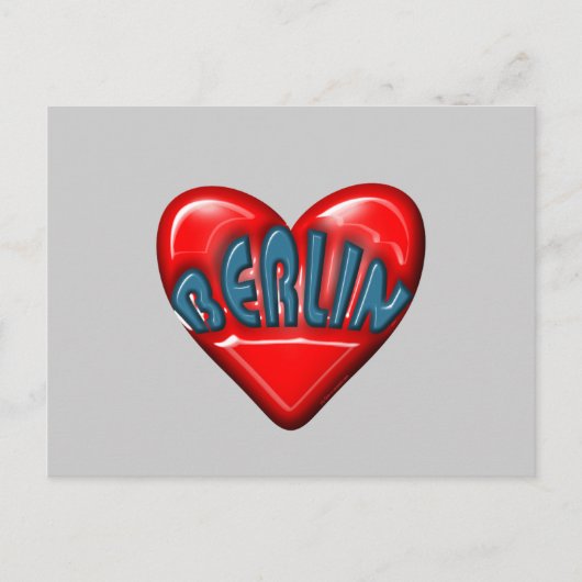 Ik hou van Berlijn Briefkaart (Voorkant)