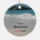Ik hou van Bermuda's roze zand! Keramisch Ornament (Achterkant)