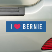 Ik hou van Bernie Bumpersticker (Op auto)