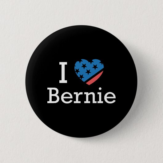 Ik hou van Bernie Ronde Button 5,7 Cm (Voorkant)
