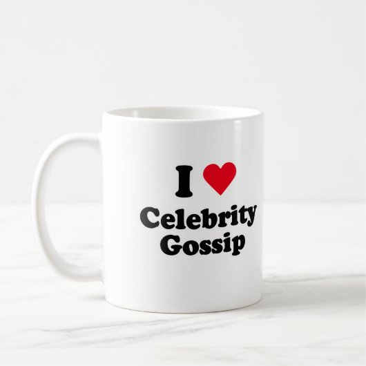 Ik hou van beroemde roddel koffiemok (Links)