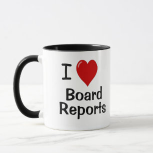 Ik hou van bestuursrapporten Funny Accountant Life Mok