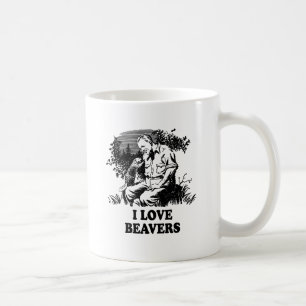 Ik hou van bevers koffiemok