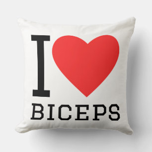 Ik hou van biceps kussen