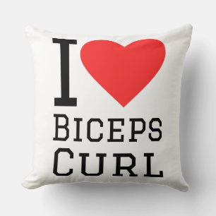 Ik hou van bicepscurls kussen
