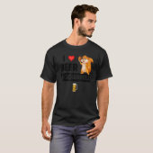 Ik hou van bier en eekhoorntjes Funny Drink Animal T-shirt (Voorkant volledig)