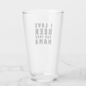 Ik hou van bier en je moeder glas (Achterkant)