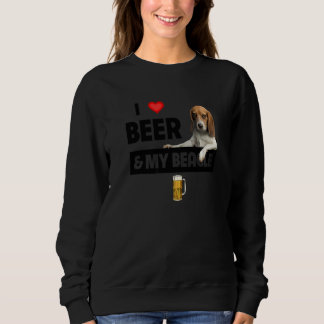 Ik hou van bier en mijn Beagle Moeder Pap Jacht Ho Trui