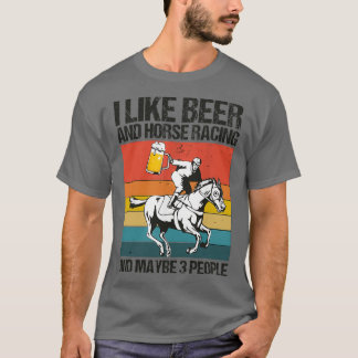Ik hou van bier- en paardenraces en misschien 3 me t-shirt