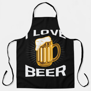 ik hou van bier schort
