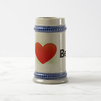Ik hou van bier stein bierpul