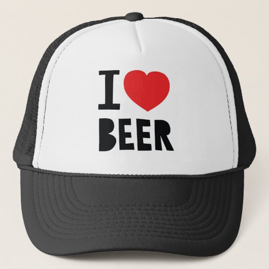 Ik hou van bier trucker pet (Voorkant)