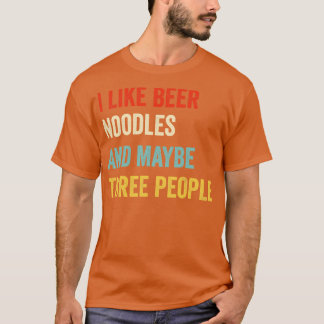 Ik hou van biernoedels t-shirt