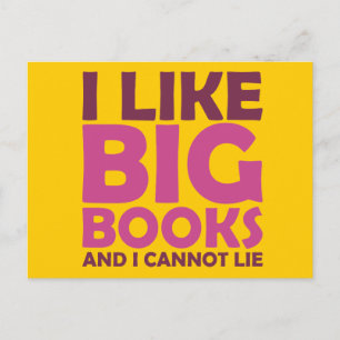 Ik hou van Big Books en ik kan niet liegen Briefkaart