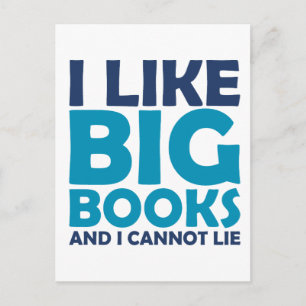Ik hou van Big Books en ik kan niet liegen Briefkaart