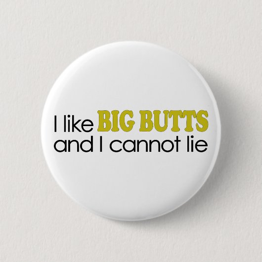 Ik hou van Big Butts Ronde Button 5,7 Cm (Voorkant)