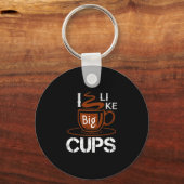 Ik hou van Big Cup Sleutelhanger (Voorkant)