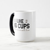 Ik hou van Big Cups en ik kan geen Funny Caffeine  Magische Mok (Voorkant links)
