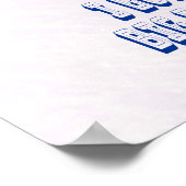 Ik hou van Big Dpomp Snow Ski Downhill Poster (Hoek)