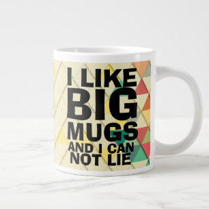 Ik hou van Big Mokken Modern Triangle Pattern Funn