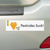 Ik hou van bijen bumpersticker (Op auto)