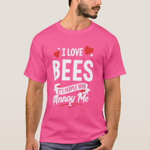 Ik hou van bijen grafisch - het zijn mensen die me t-shirt
