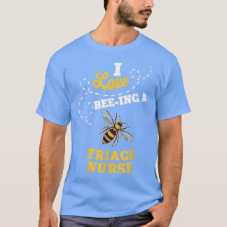 Ik hou van bijen in een drieluizend bijenliefdesba t-shirt